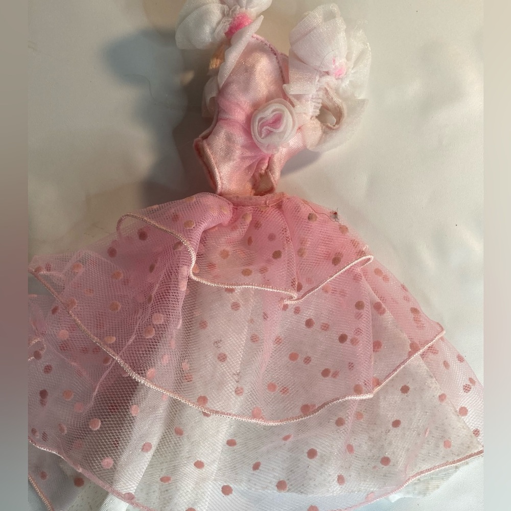 Barbie Fashion doll vintage pink floral dress